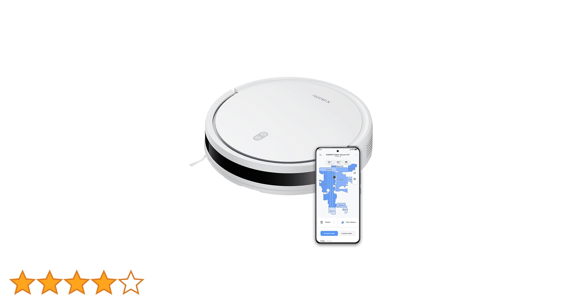 Amazon | Xiaomi ロボット掃除機 E10 2-in-1 吸引・水拭き両用 4000Pa